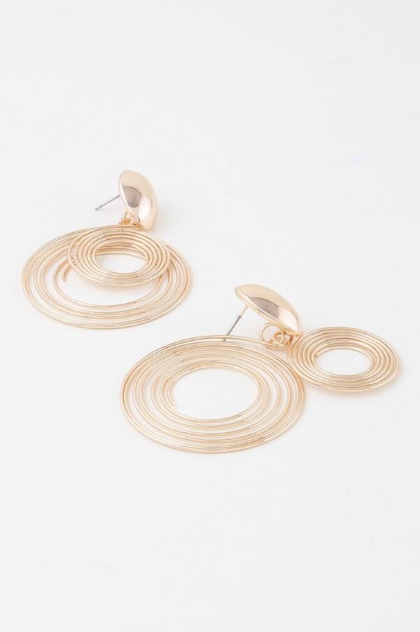 Delicate Spiral Drop Earrings – Modern Lightweight