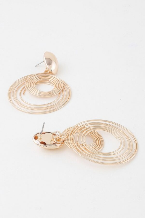 Delicate Spiral Drop Earrings – Modern Lightweight