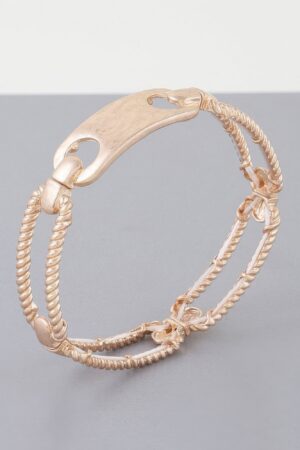 Twisted Plate Cuff Bracelet – Shiny Multi