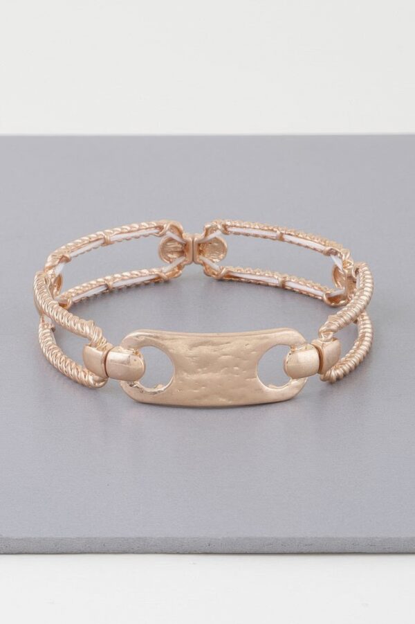 Twisted Plate Cuff Bracelet – Shiny Multi