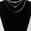 Multi Metallic Toggle Link Necklace – Chunky Short Chain