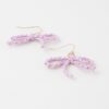 Braided Ribbon Stud Earrings – Sculptural High-Shine