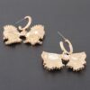 Beaded Ribbon Dangle Earrings – Textured Sparkle