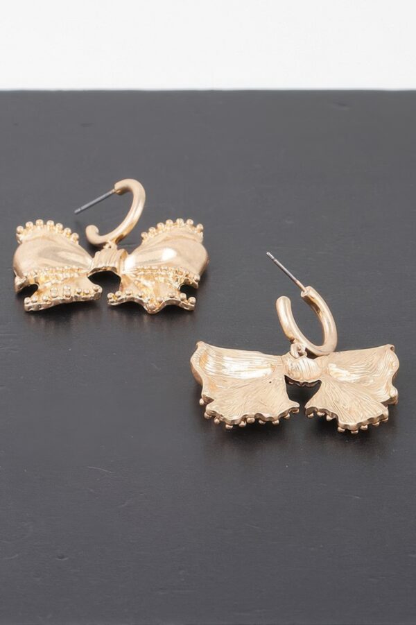 Beaded Ribbon Dangle Earrings – Textured Sparkle