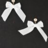 Ribbon Tied Loop Earrings – Oversized Sculptural Style