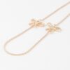 Double Ribbon Chain Necklace – Dual Strand Shine