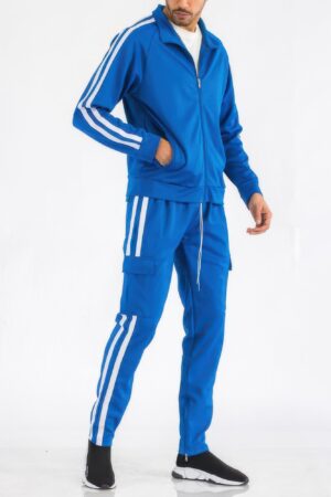 Two-Stripe Utility Tracksuit – Mens Set