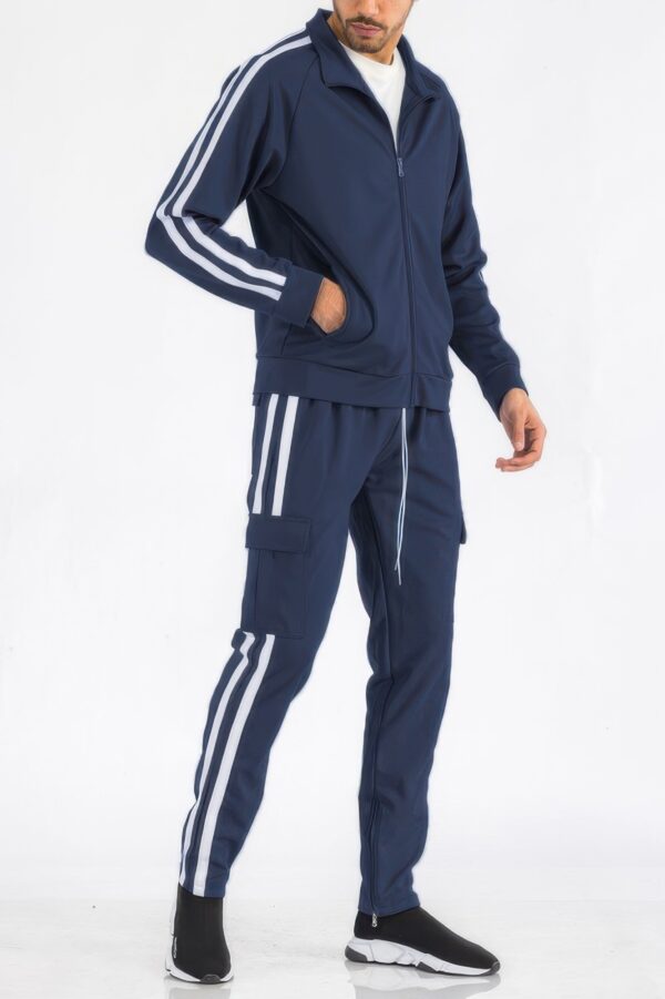 Two-Stripe Utility Tracksuit – Mens Set