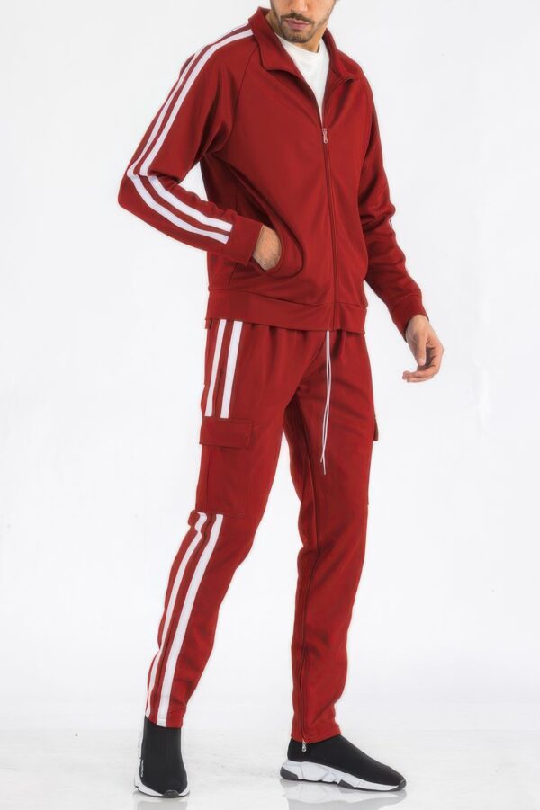 Two-Stripe Utility Tracksuit – Mens Set