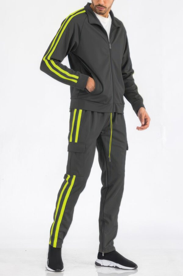 Two-Stripe Utility Tracksuit – Mens Set