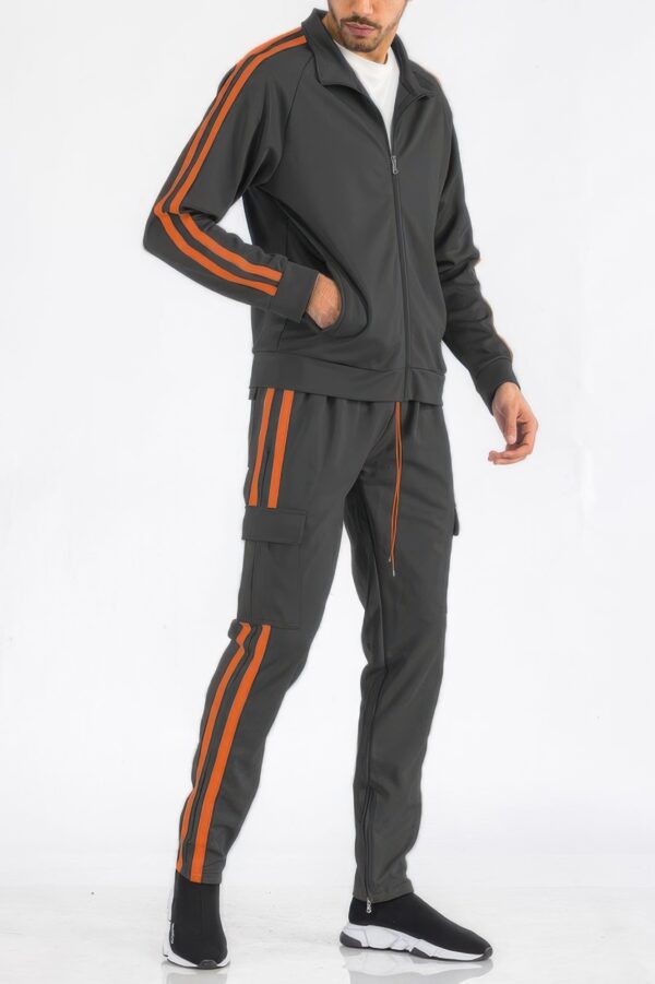 Two-Stripe Utility Tracksuit – Mens Set