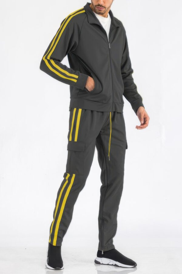 Two-Stripe Utility Tracksuit – Mens Set