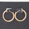 Minimal Shiny Clasp Earrings – Polished 0.6″ Petite