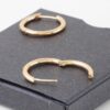 Minimal Shiny Clasp Earrings – Polished 0.6″ Petite