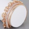 Multi Crystal Chain Bracelet – Clustered Sparkle
