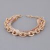 Multi Crystal Chain Bracelet – Clustered Sparkle