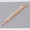 Multi Crystal Chain Bracelet – Clustered Sparkle