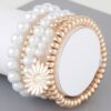 Pearl Beaded Sunflower Stretch Bracelet – Playful Charm