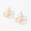 Doodle Flower Drop Earrings – Sketched Floral Silhouette
