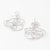Doodle Flower Drop Earrings – Sketched Floral Silhouette