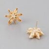 Spice Flower Stud Earrings – Lace-Inspired Jeweled Studs