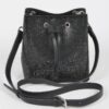 Rhinestone Bucket Bag with Mixed Metal Hardware