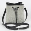 Rhinestone Bucket Bag with Mixed Metal Hardware