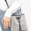 Rhinestone Bucket Bag with Mixed Metal Hardware