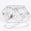 Quilted Metallic PU Bucket Crossbody Bag
