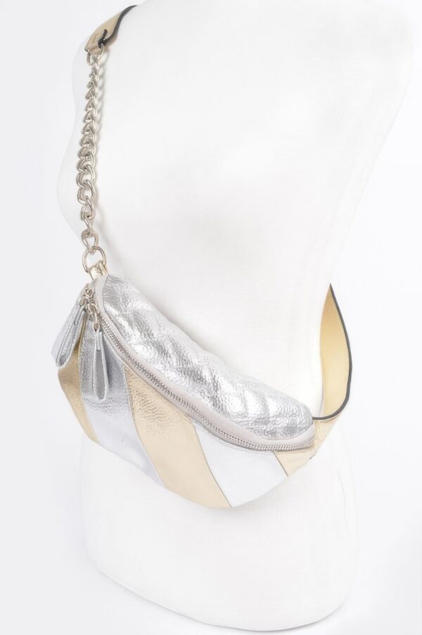 Shimmering Multi-Metallic Fanny Pack