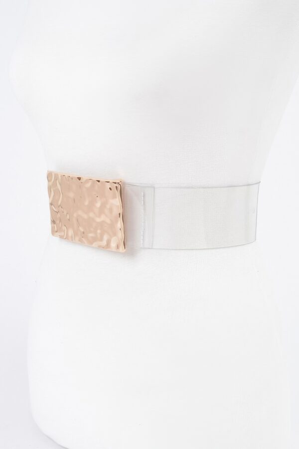 Clear PVC Belt – Oversized Vintage Metal Buckle