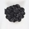 Satin Oversized Flower Elastic Waist Belt