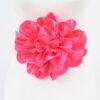 Satin Oversized Flower Elastic Waist Belt