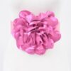 Satin Oversized Flower Elastic Waist Belt