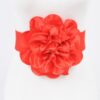 Satin Oversized Flower Elastic Waist Belt