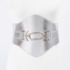 Wide Faux Leather Elastic Belt – Plus Size
