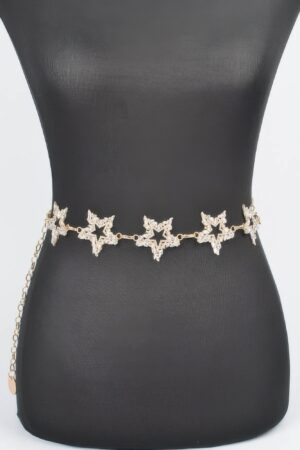 Glass Star Plus-Size Chain Belt