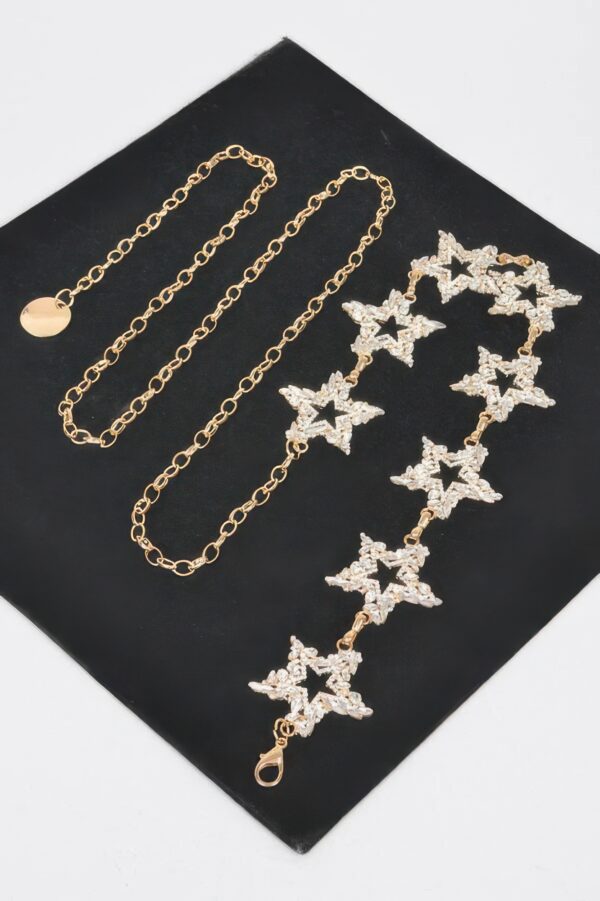 Glass Star Plus-Size Chain Belt