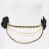 Two Flowers Multi-Layered Plus-Size Chain Belt