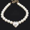 Faux Pearl Necklace – 14″ Delicate Chain