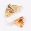 Metal Sculptural Earrings – Polished Minimal Design