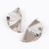 Metal Sculptural Earrings – Polished Minimal Design