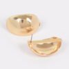 Polished Metal Earrings – Compact Classic Shape