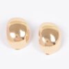 Polished Metal Earrings – Compact Classic Shape