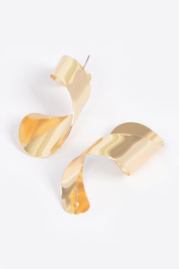Elongated Metal Earrings – Lightweight Post-Back