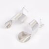Elongated Metal Earrings – Lightweight Post-Back