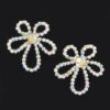 Pearl Flower Earrings – Dainty Floral Pearl Accents