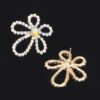 Pearl Flower Earrings – Dainty Floral Pearl Accents
