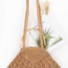 Faux Straw Tote with Bamboo Handle – Braided Strap