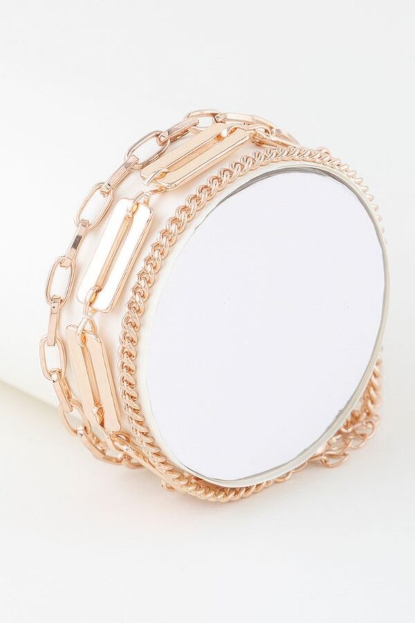 Triple-Plate Curb Link Chain Bracelet – Chunky Plated Shine